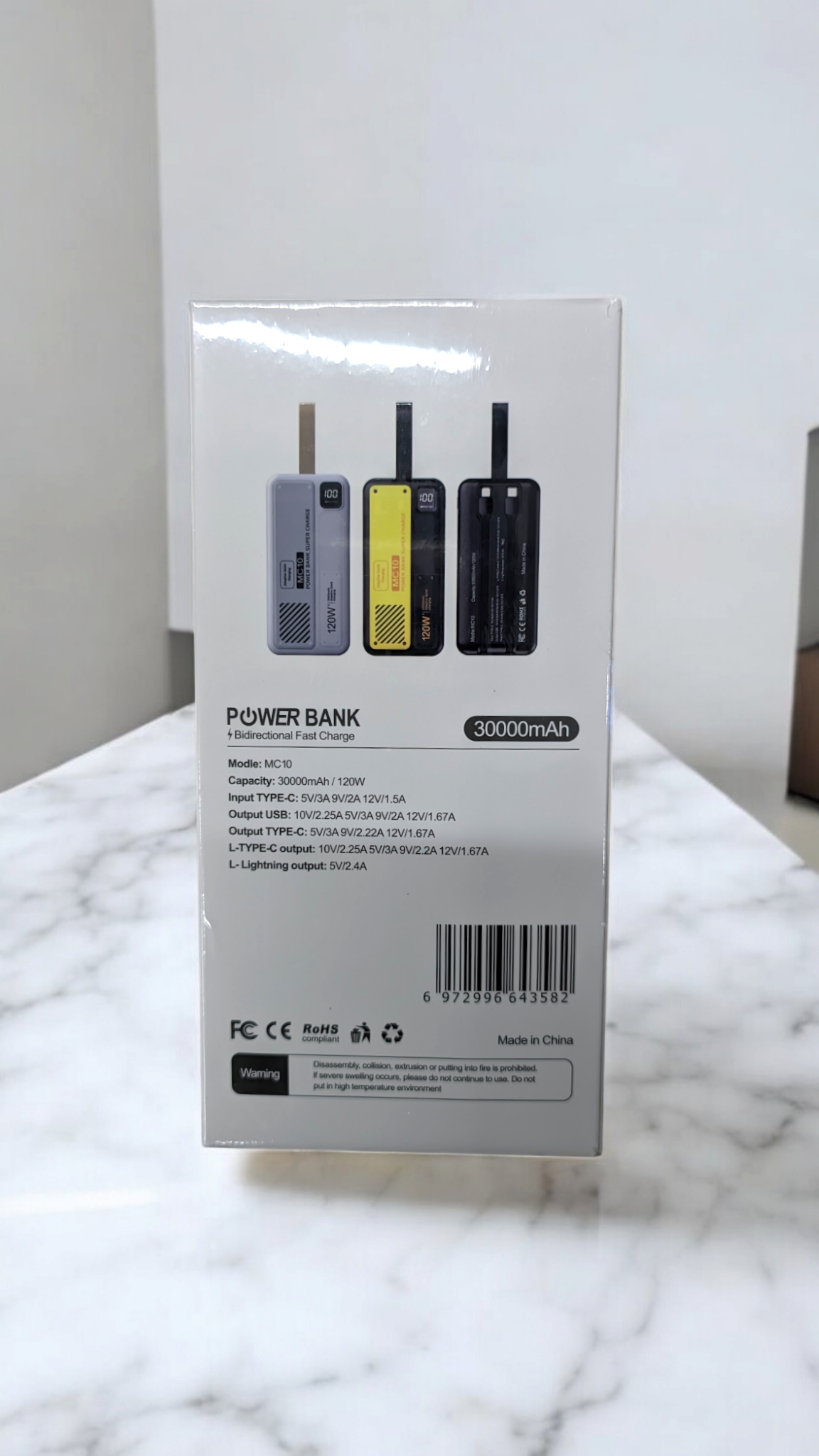 BATERIA PORTATIL 30mil mAh