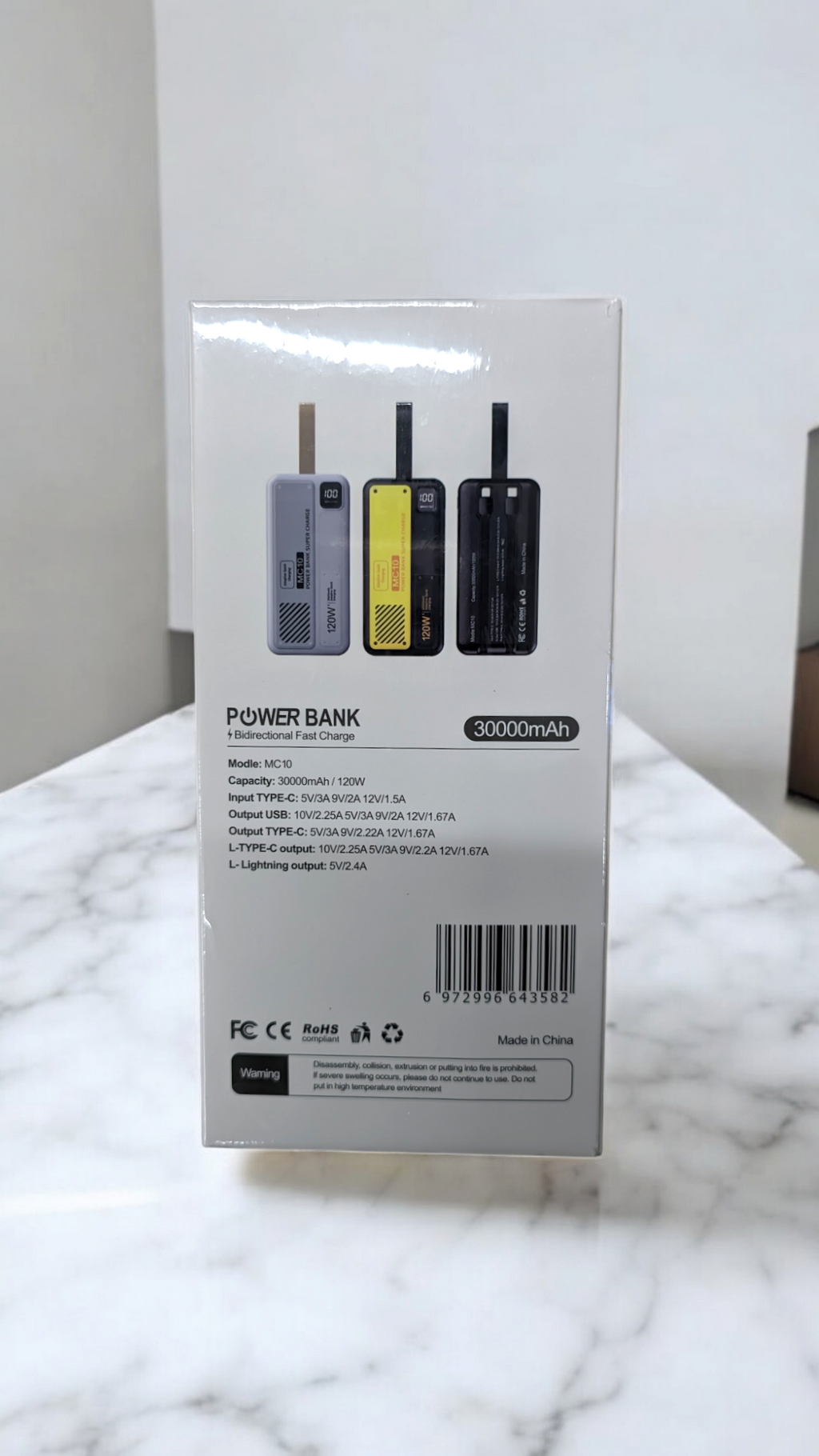 BATERIA PORTATIL  30mil mAh