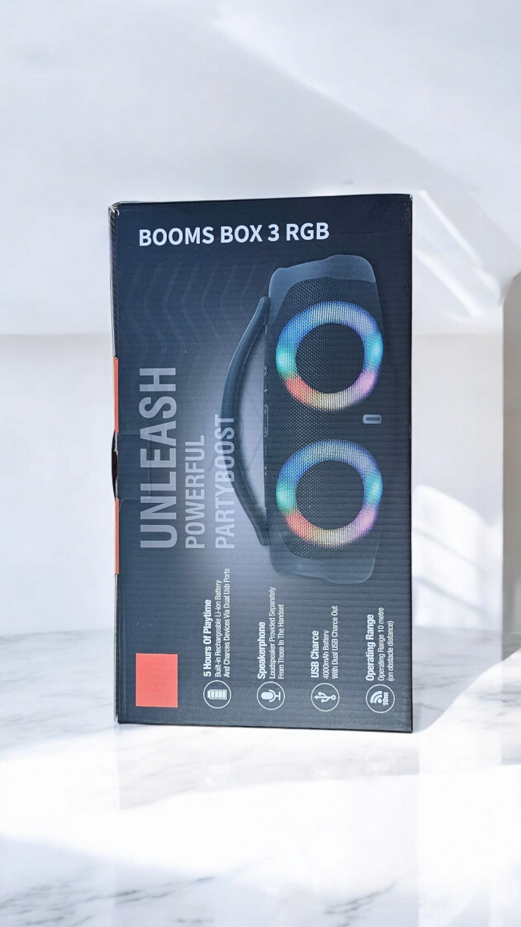 BOCINA BOOMS BOX 3 RGB