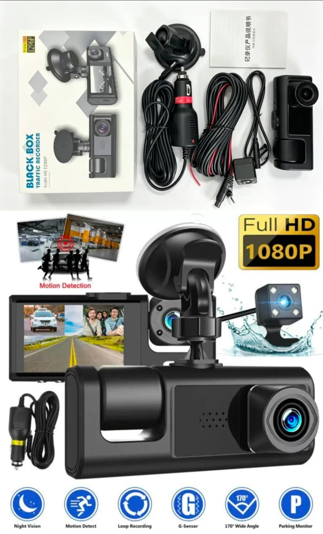 camara de carro reversa y frente